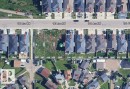 Aerial Map. Illustrating lot dimensions and surrounding properties along 181 Ave NW - 9251 181 Avenue Nw, Edmonton, AB 