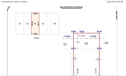 Survey Plan. Illustrating the dimensions and boundaries of the property - 9251 181 Avenue Nw, Edmonton, AB 