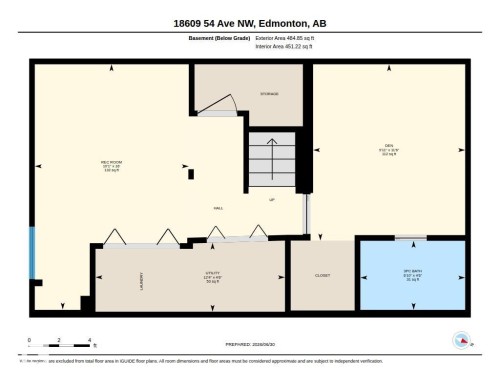 Floor plan - 18609 54 Avenue, Edmonton, AB 