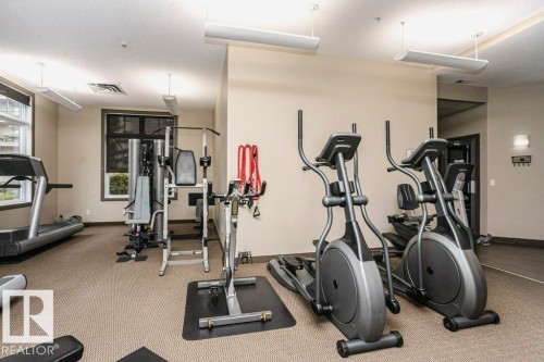 #302 160 Magrath Rd Nw, Edmonton, AB - Indoor Photo Showing Gym Room