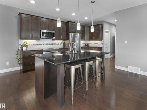 17119 5 Avenue, Edmonton, AB - Indoor Photo Showing Kitchen With Upgraded Kitchen