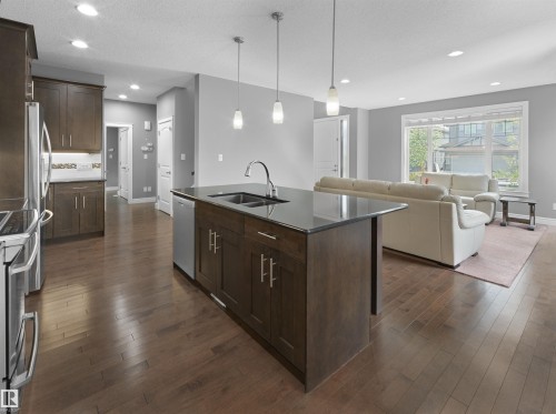 17119 5 Avenue, Edmonton, AB - Indoor Photo Showing Kitchen With Double Sink With Upgraded Kitchen