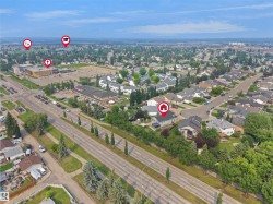 Residential neighborhood with established homes and mature trees - 