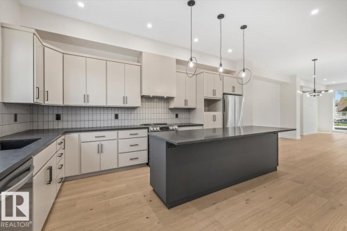 10932 132 Street, Edmonton, AB - Indoor Photo Showing Kitchen With Upgraded Kitchen