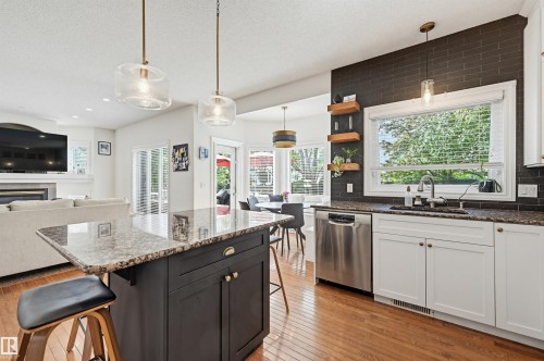 927 Hampton Court, Edmonton, AB - Indoor Photo Showing Kitchen With Upgraded Kitchen