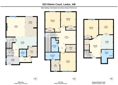 Floor plan - 523 Kleins Court, Leduc, AB - Other