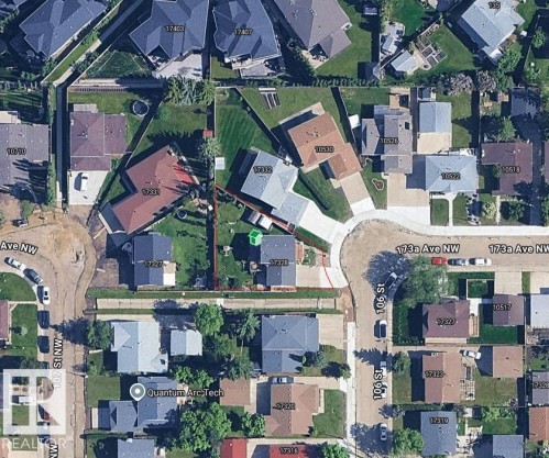 Aerial Property Map. Illustrating the property boundaries and surrounding structures - 17328 106 Street Nw, Edmonton, AB - Other