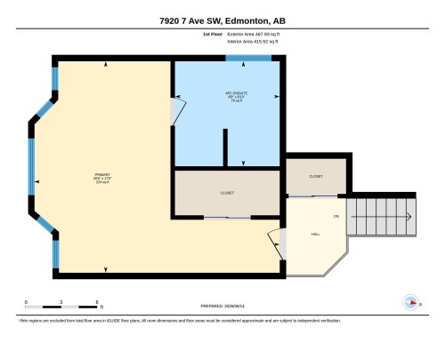 Floor plan - 7920 7 Avenue, Edmonton, AB 