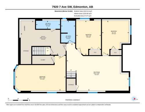 Floor plan - 7920 7 Avenue, Edmonton, AB 