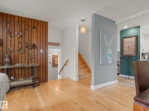 Hardwood flooring throughout the main level - 8822 161 Street, Edmonton, AB 