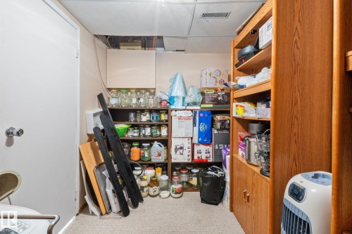 Built-in cabinetry and shelving provide extensive storage solutions - 18126 98 Avenue, Edmonton, AB 