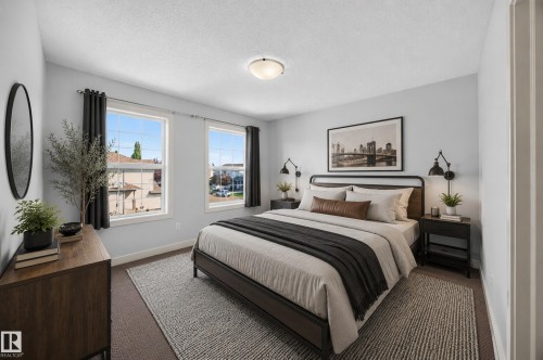 Virtually staged - 67 Hartwick Loop, Spruce Grove, AB - Indoor Photo Showing Bedroom