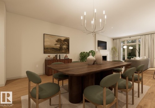 7107 50A Avenue, Beaumont, AB - Indoor Photo Showing Dining Room