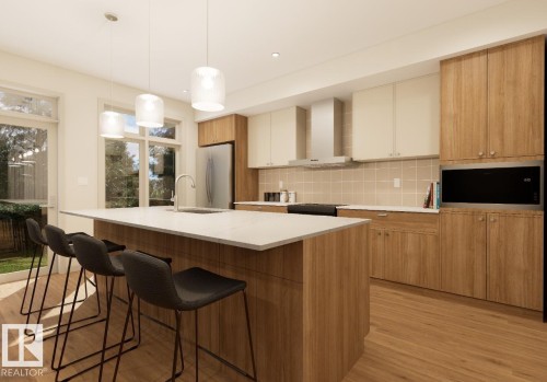 7107 50A Avenue, Beaumont, AB - Indoor Photo Showing Kitchen With Upgraded Kitchen