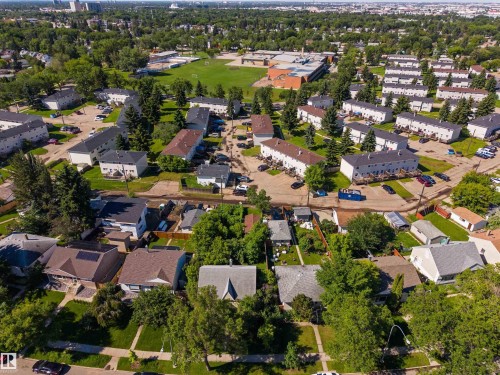 Residential neighborhood featuring a mix of single-family homes and multi-unit dwellings - 12943 Sherbrooke Avenue, Edmonton, AB 