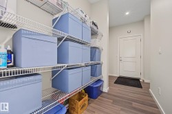 Full-height wire shelving providing extensive storage - 
