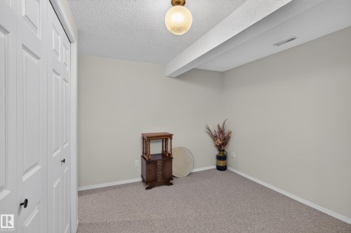 Neutral-toned carpeting complements light wall paint - 17603 85 Avenue Nw, Edmonton, AB 