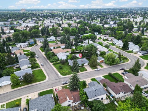 Residential property situated on a curved street within a developed neighborhood - 17603 85 Avenue Nw, Edmonton, AB 