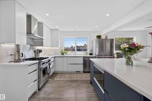13407 59 Street Nw, Edmonton, AB - Indoor Photo Showing Kitchen With Upgraded Kitchen