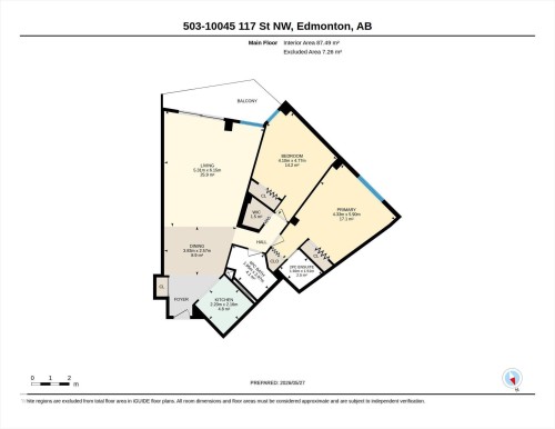 Floor plan - 503 10045 117 Street, Edmonton, AB 