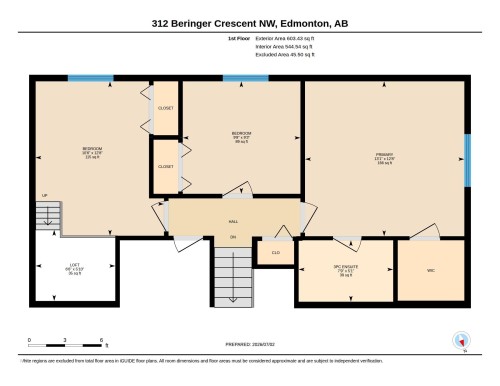 Floor plan - 312 Beringer Crescent, Edmonton, AB 