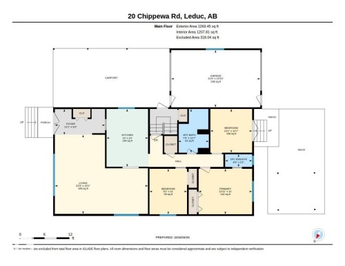 Floor plan - 20 Chippewa Rd, Leduc, AB 
