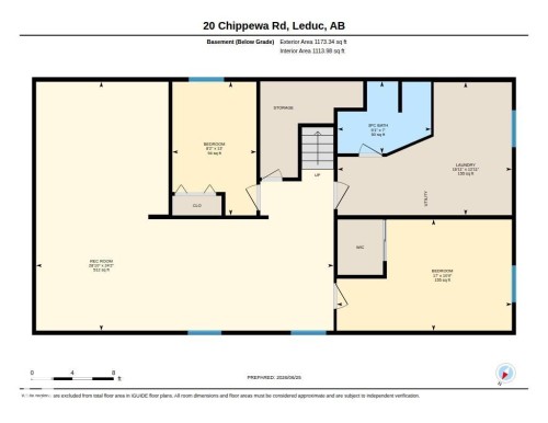 Floor plan - 20 Chippewa Rd, Leduc, AB 