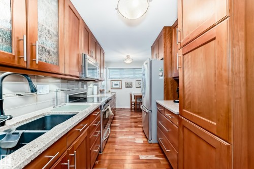 7930 111 Street, Edmonton, AB - Indoor Photo Showing Kitchen With Double Sink
