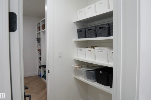 Built-in shelving for organized storage - 17703 74 Street, Edmonton, AB 