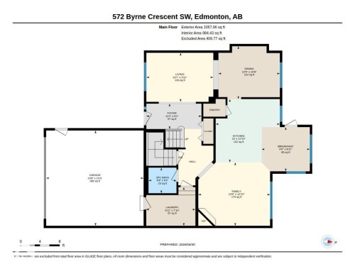 Floor plan - 572 Byrne Crescent, Edmonton, AB 