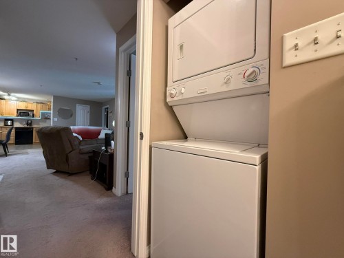 In-unit stacked washer and dryer - 205 3425 19 Street, Edmonton, AB 