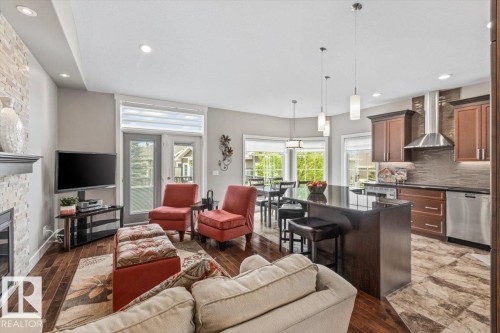 33 88 Lacombe Drive, St. Albert, AB - Indoor With Fireplace