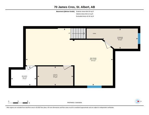 Floor plan - 70 James Crescent, St. Albert, AB 