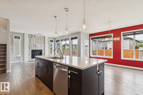 2545 Amerongen Crescent, Edmonton, AB - Indoor Photo Showing Kitchen With Double Sink With Upgraded Kitchen