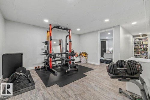 8523 143 Street, Edmonton, AB - Indoor Photo Showing Gym Room