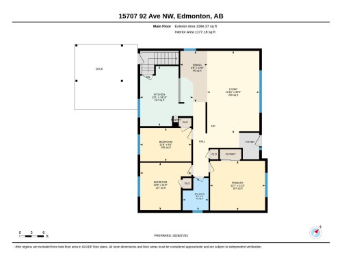 Floor plan - 15707 92 Avenue, Edmonton, AB 