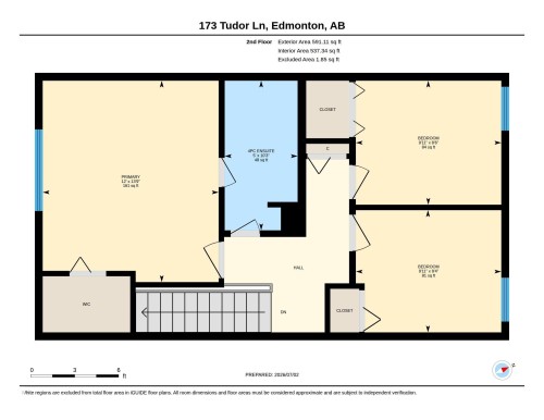 Floor plan - 173 Tudor Lane, Edmonton, AB 