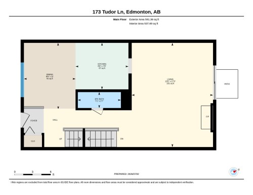 Floor plan - 173 Tudor Lane, Edmonton, AB 