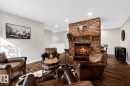 19016 92 Avenue, Edmonton, AB  - Indoor Photo Showing Living Room With Fireplace 