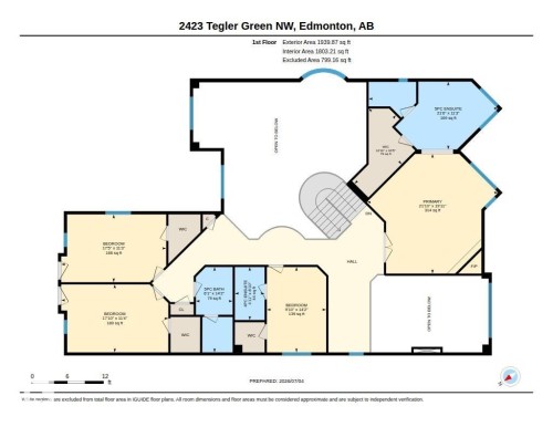 Floor plan - 2423 Tegler Green, Edmonton, AB 