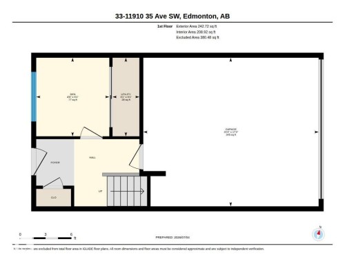 Floor plan - 33 11910 35 Avenue, Edmonton, AB 