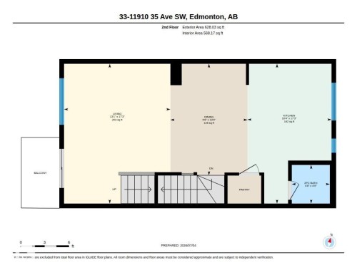 Floor plan - 33 11910 35 Avenue, Edmonton, AB 