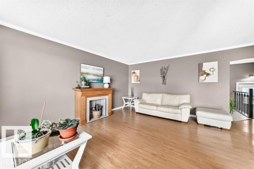 5408 47A Street, Wetaskiwin, AB - Indoor Photo Showing Living Room With Fireplace