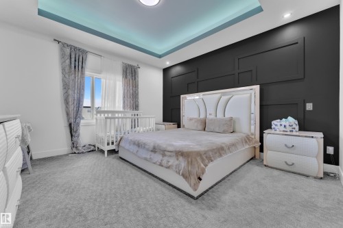 Recessed ceiling with integrated lighting - 16816 49 Street, Edmonton, AB 