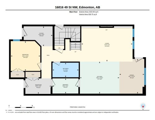 Floor plan - 16816 49 Street, Edmonton, AB 