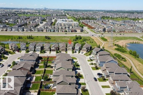 Residential neighborhood featuring a mix of detached homes and multi-story buildings - 4343 Crabapple Crescent, Edmonton, AB 