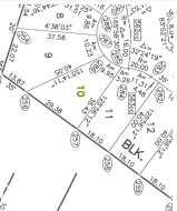 Plat Map. Illustrating lot dimensions and numbering for the property - 