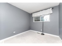 Light gray wall paint complemented by white trim - 