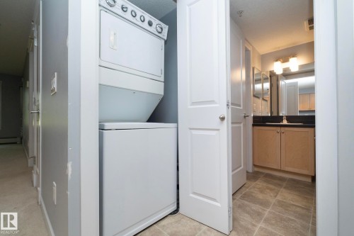 Convenient in-unit stacked washer and dryer - 208 3719 Whitelaw Lane, Edmonton, AB 