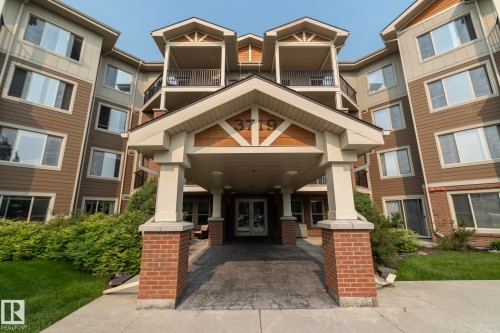 Multi-story residential building featuring brown siding and light trim - 208 3719 Whitelaw Lane, Edmonton, AB 